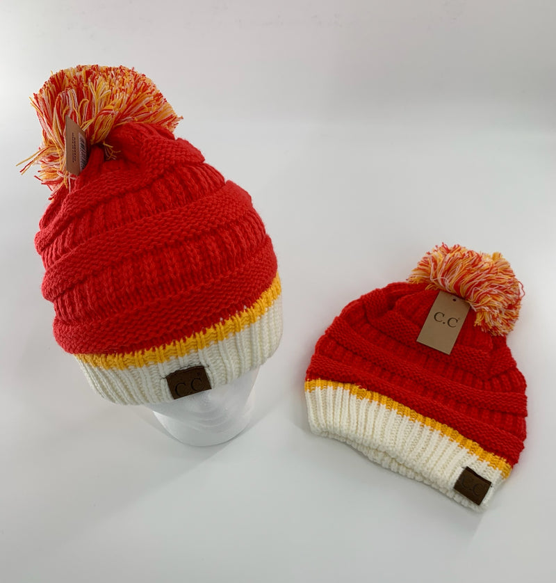 The Chiefs Beanie with Yarn Pom, Kansas City